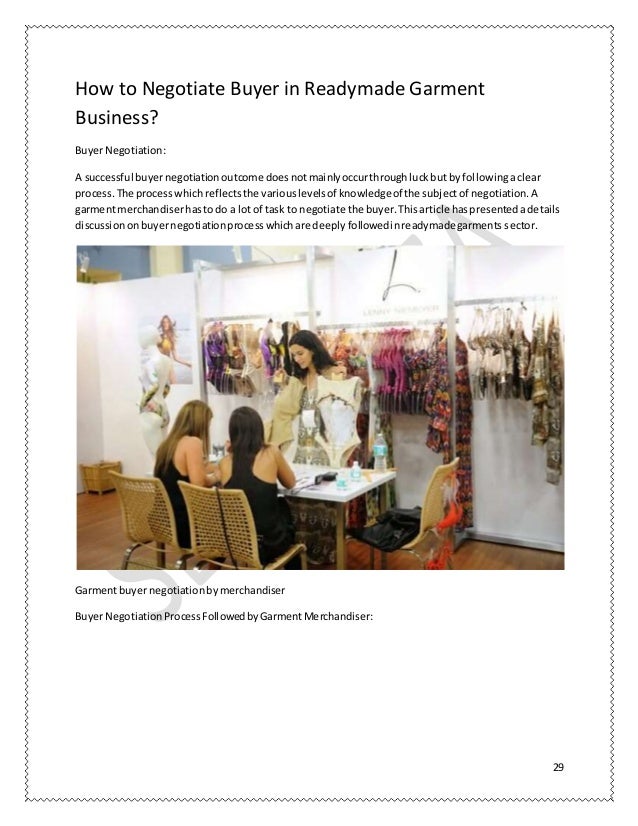 Garments merchandising