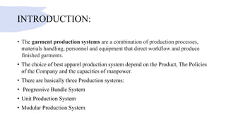 Garments production system | PPTX