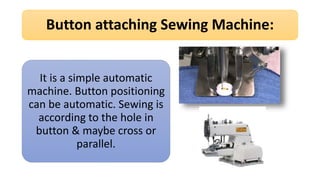 Button Fasten Process Presentation on Garments sewing | PPTX