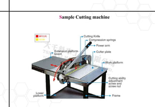 Sample Cutting machine
 