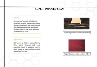 SUPER- IMPOSED SEAM
 
