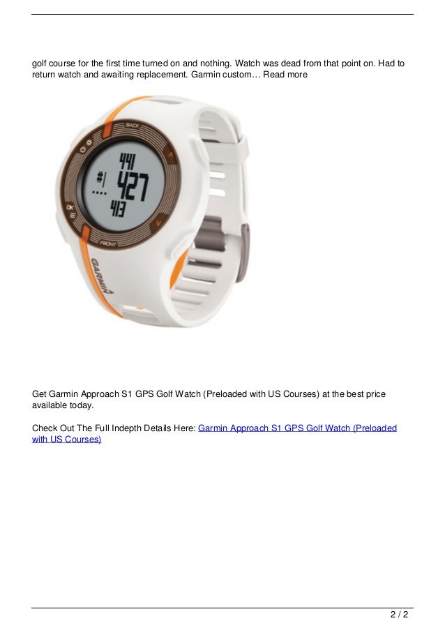 garmin golf s1