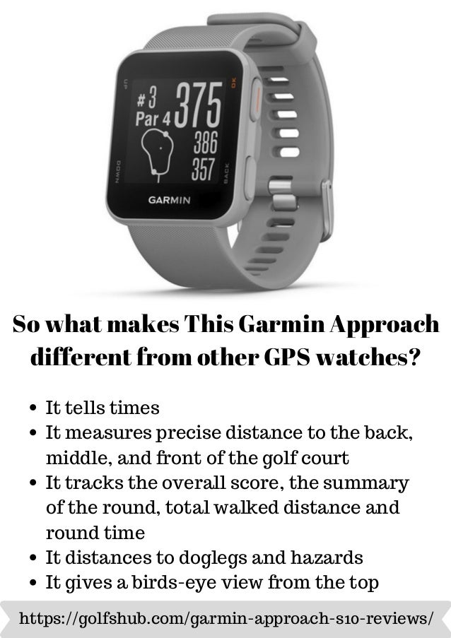garmin gps s10