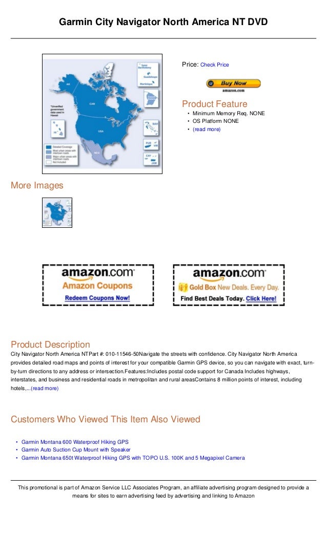 Garmin city navigator north america nt dvd