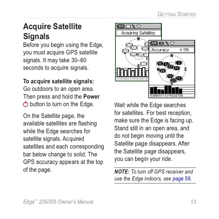 Garmin edge 305 manual