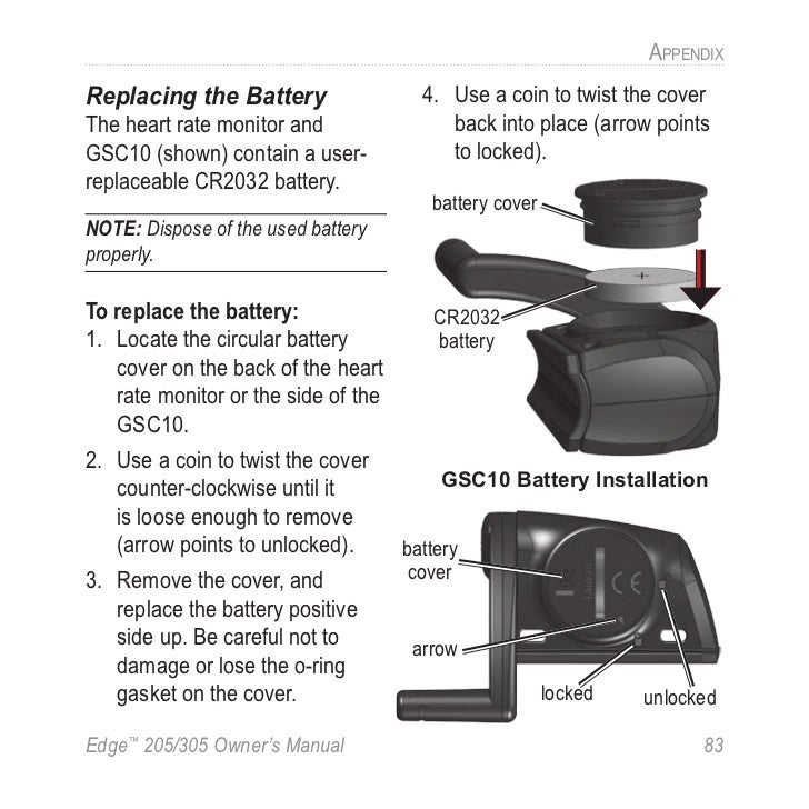 Garmin edge 305 manual