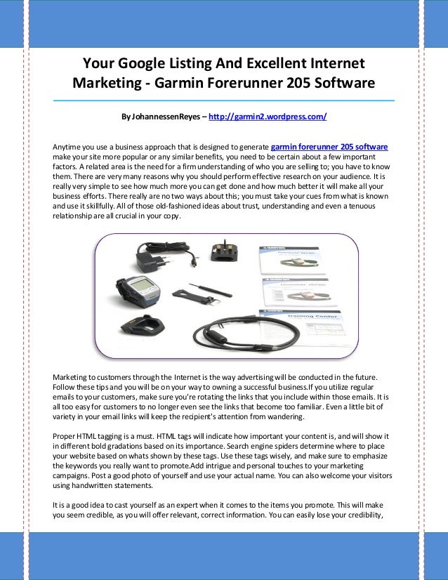 forerunner 205
