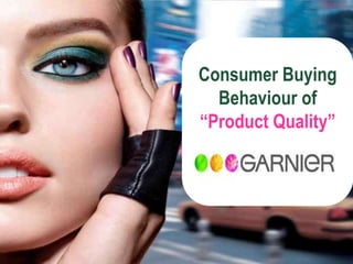 Consumer Buying
Behaviour of
“Product Quality”
 