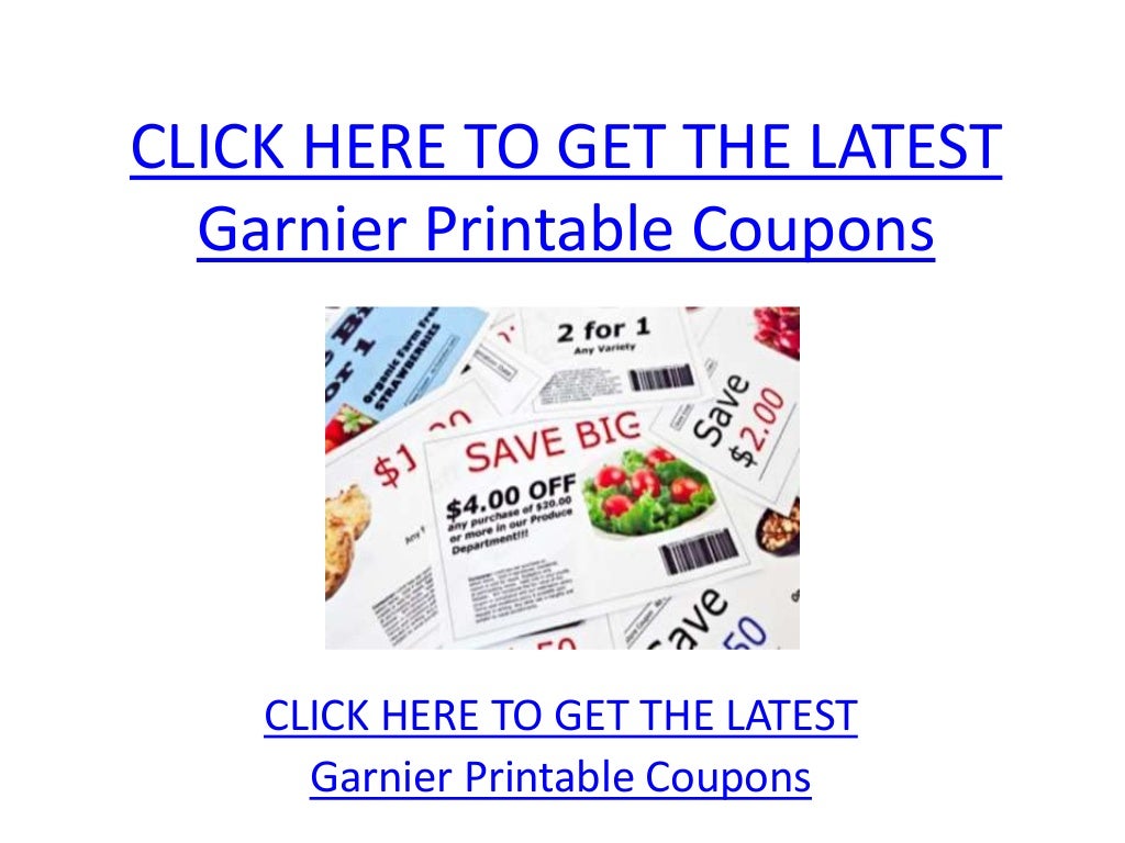  4 Off Garnier Coupon Printable