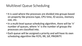 MULTILEVEL QUEUE SCHEDULING | PPT