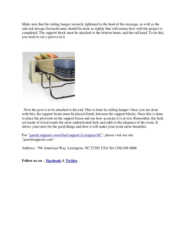 Garrett Supports Wood Bed Support Lexington Nc