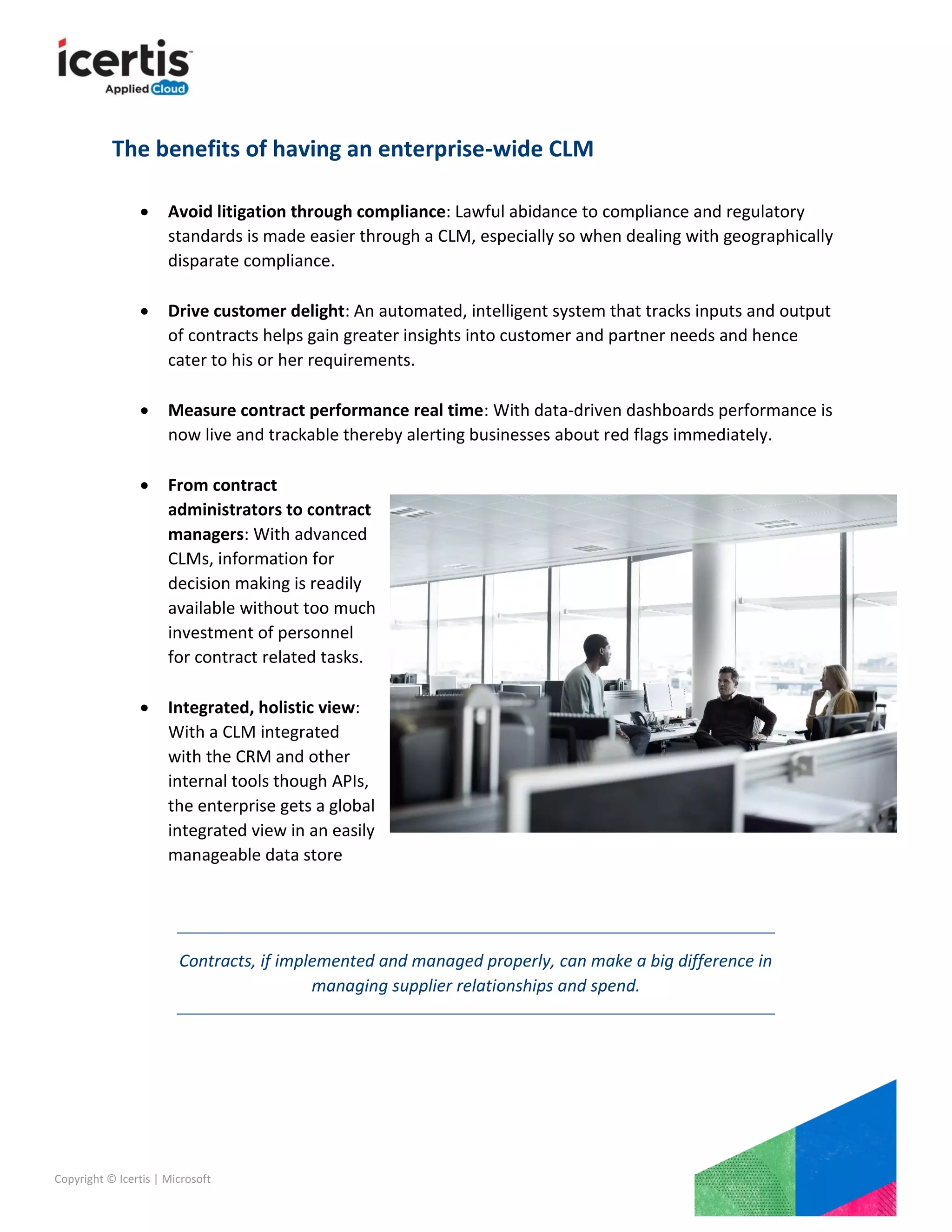 Optimize Costs & Deliver Value through Enterprise Contract Management