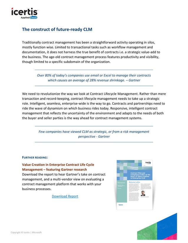 Optimize Costs & Deliver Value through Enterprise Contract Management