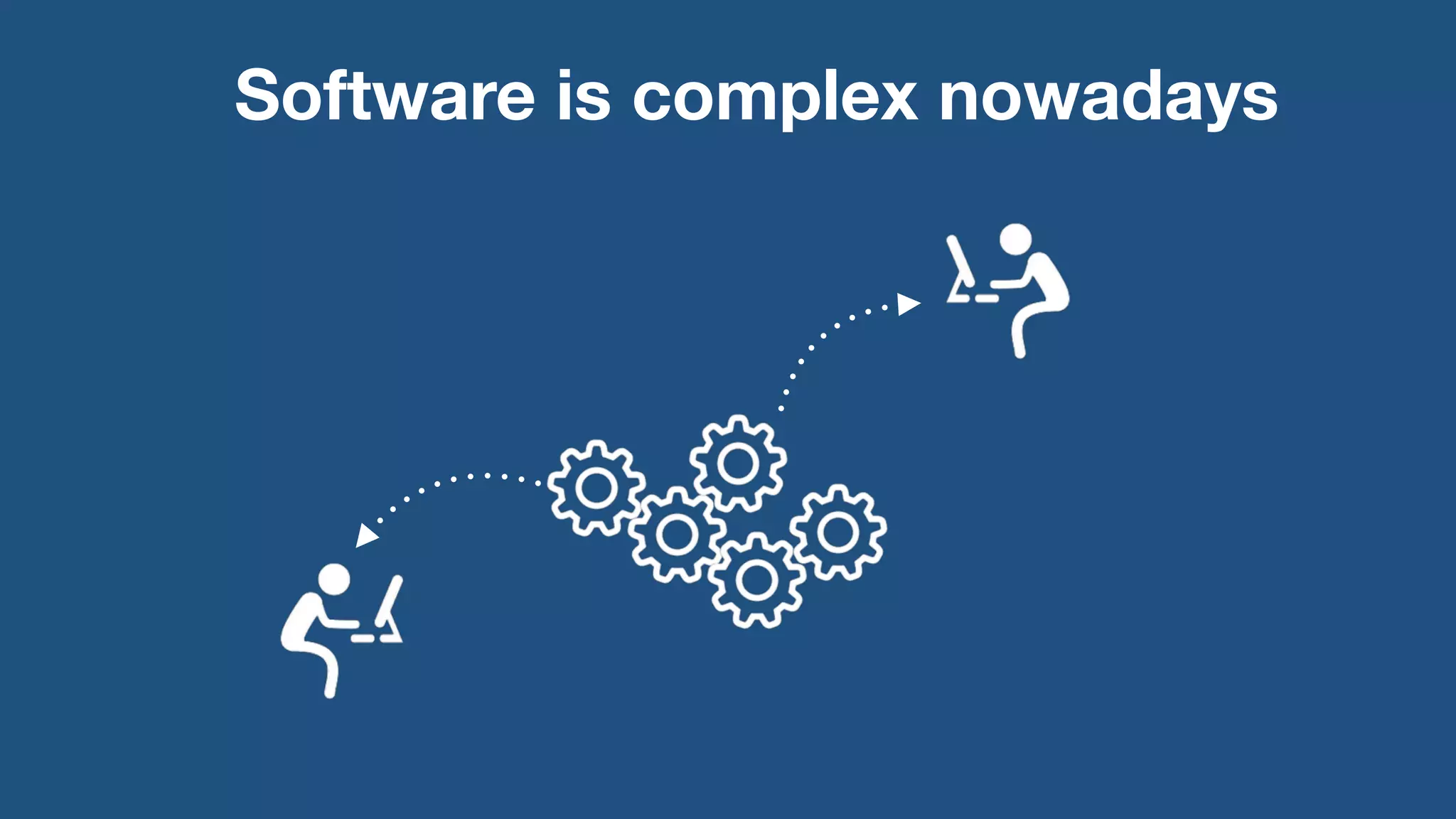 Software is complex nowadays 
 