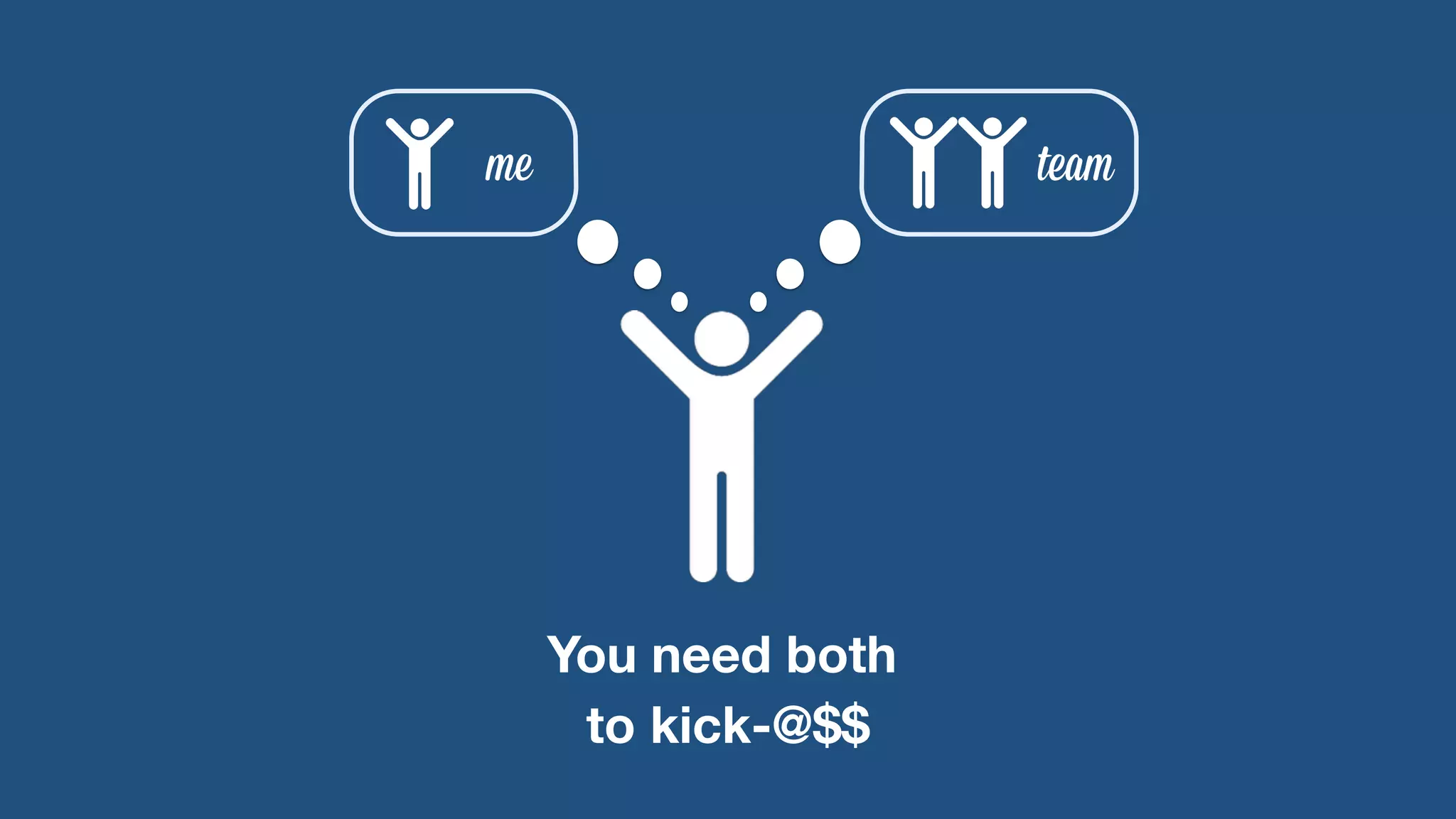 me team 
You need both 
to kick-@$$ 
 