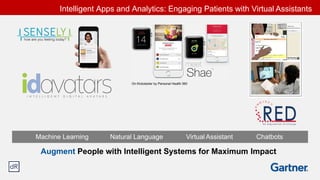 On Kickstarter by Personal Health 360
Intelligent Apps and Analytics: Engaging Patients with Virtual Assistants
Augment People with Intelligent Systems for Maximum Impact
Machine Learning Natural Language Virtual Assistant Chatbots
 