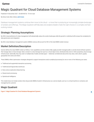 Gartner 2021 Magic Quadrant for Cloud Database Management Systems.pdf