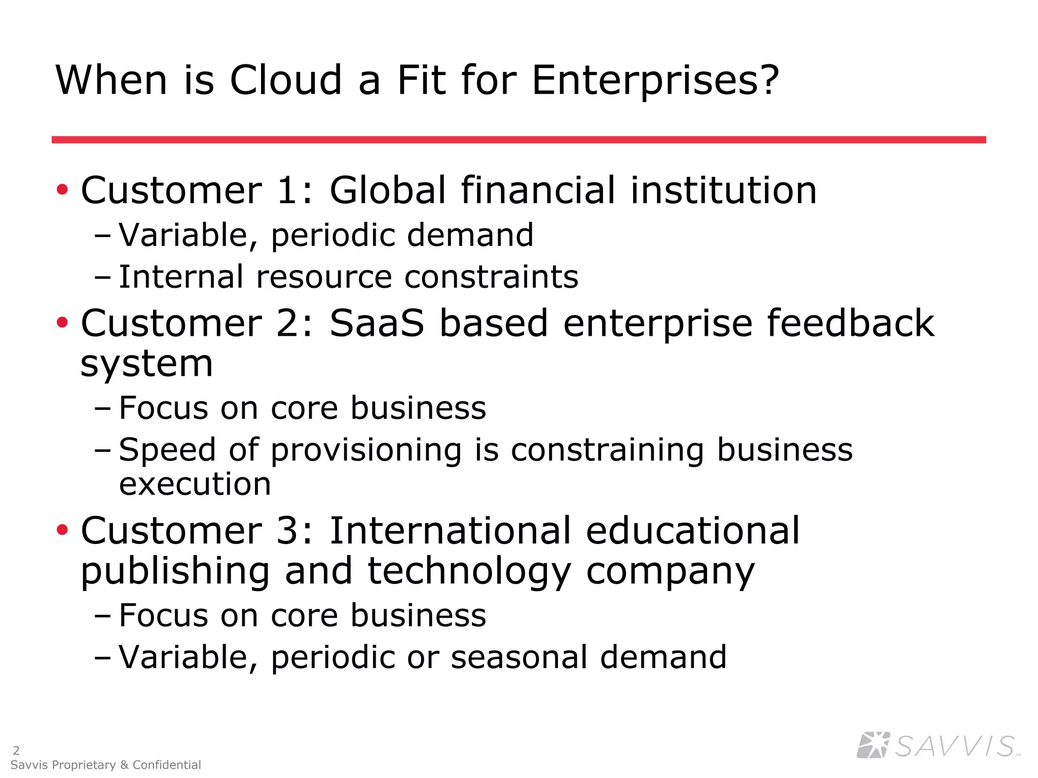 Gartner Catalyst Savvis Cloud API Case Study PPT
