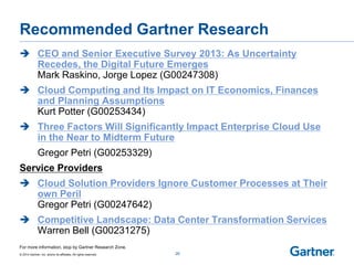 The Revolutionary Impact of the Cloud by Arun Chandrasekaran PPT