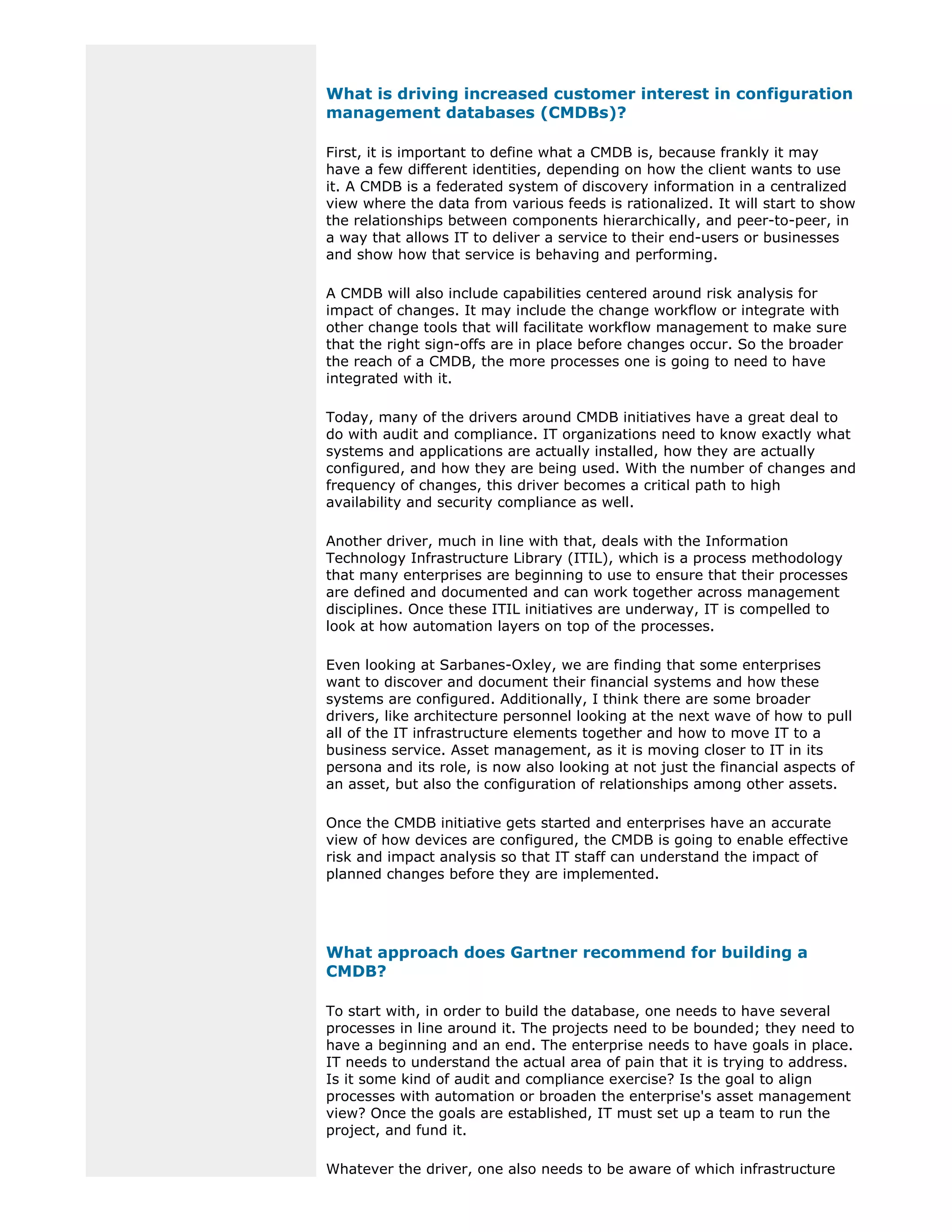 Gartner Cmdb Article PDF