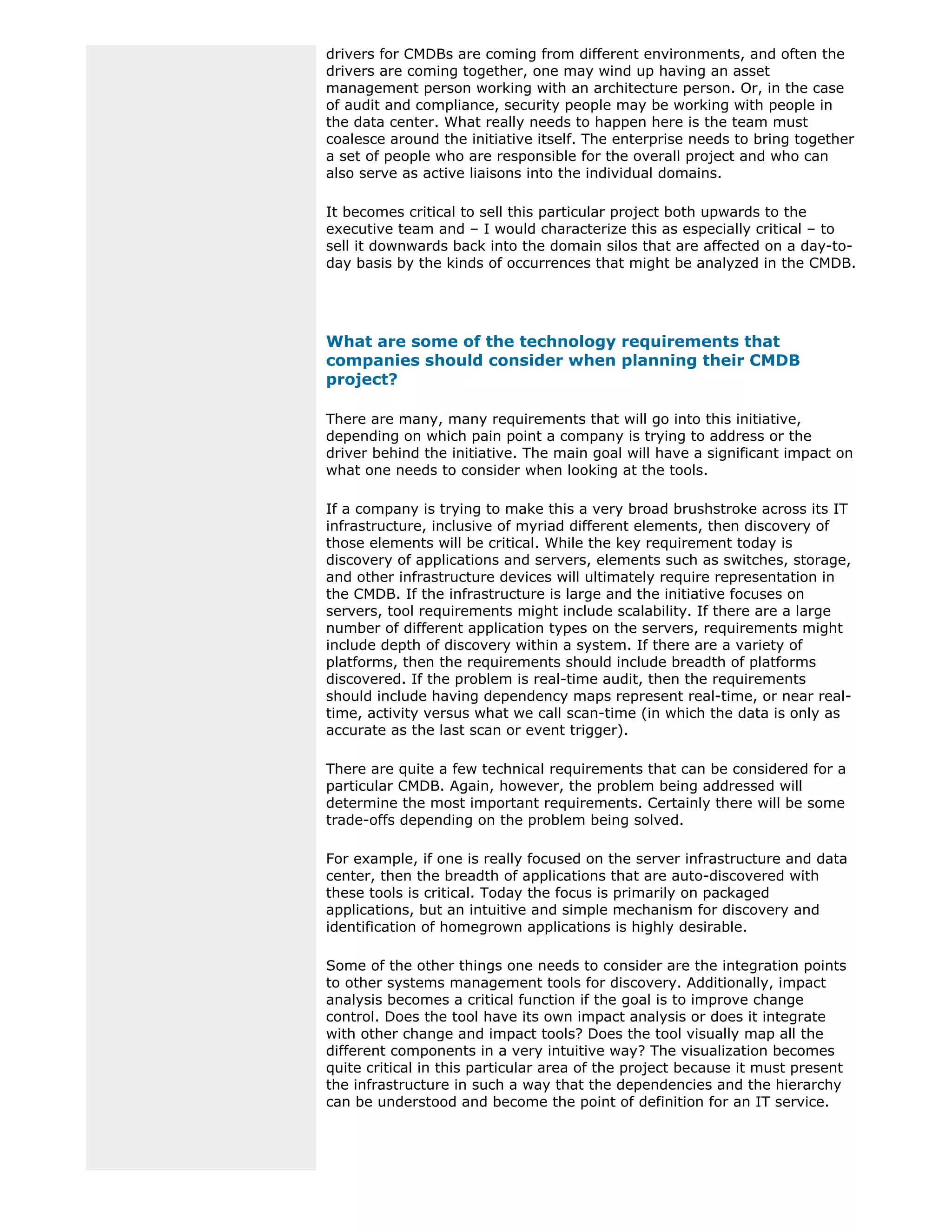 Gartner Cmdb Article PDF