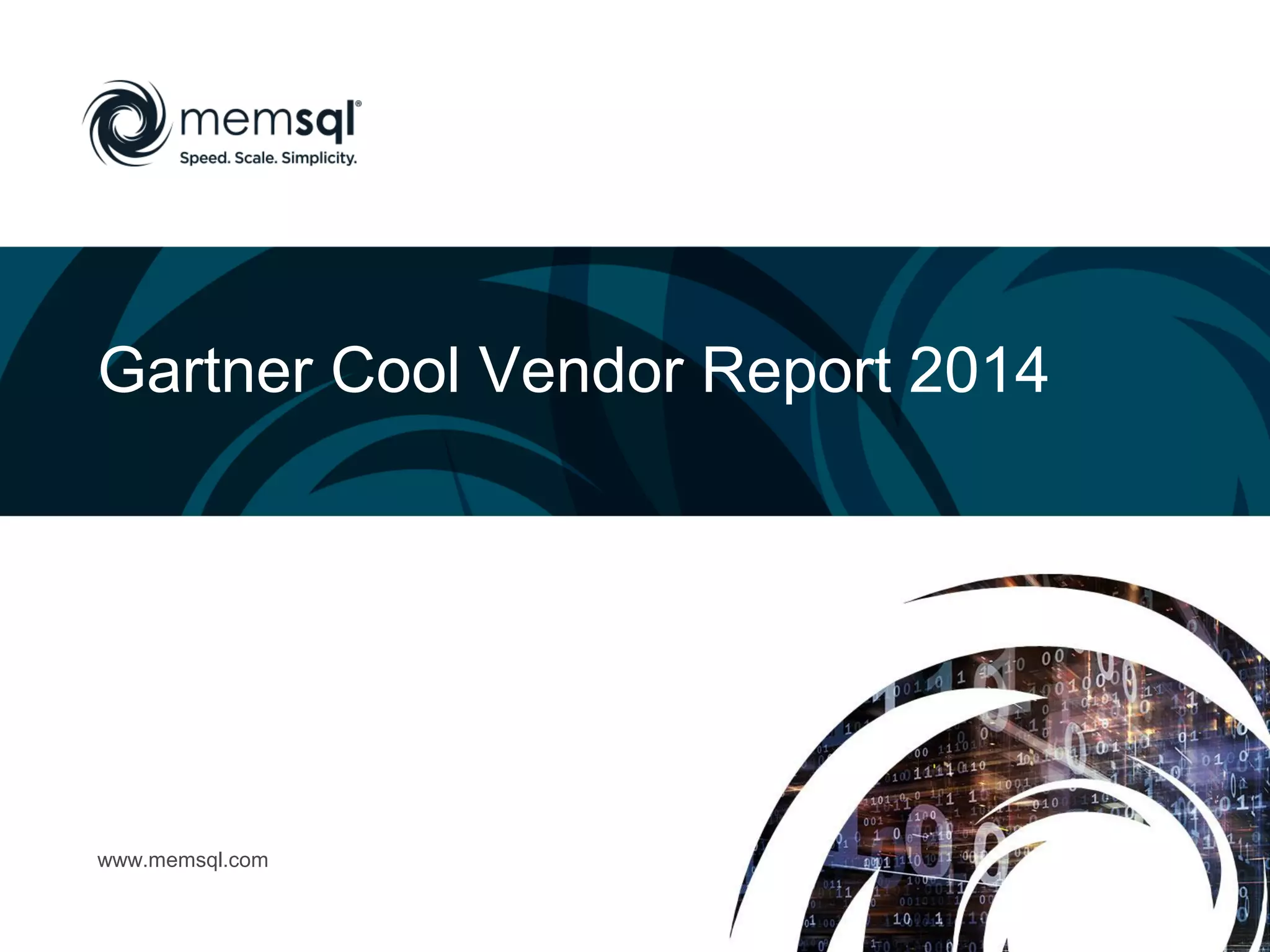 Gartner Cool Vendor Report 2014 PPT