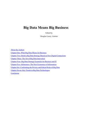 Gartner eBook on Big Data PDF