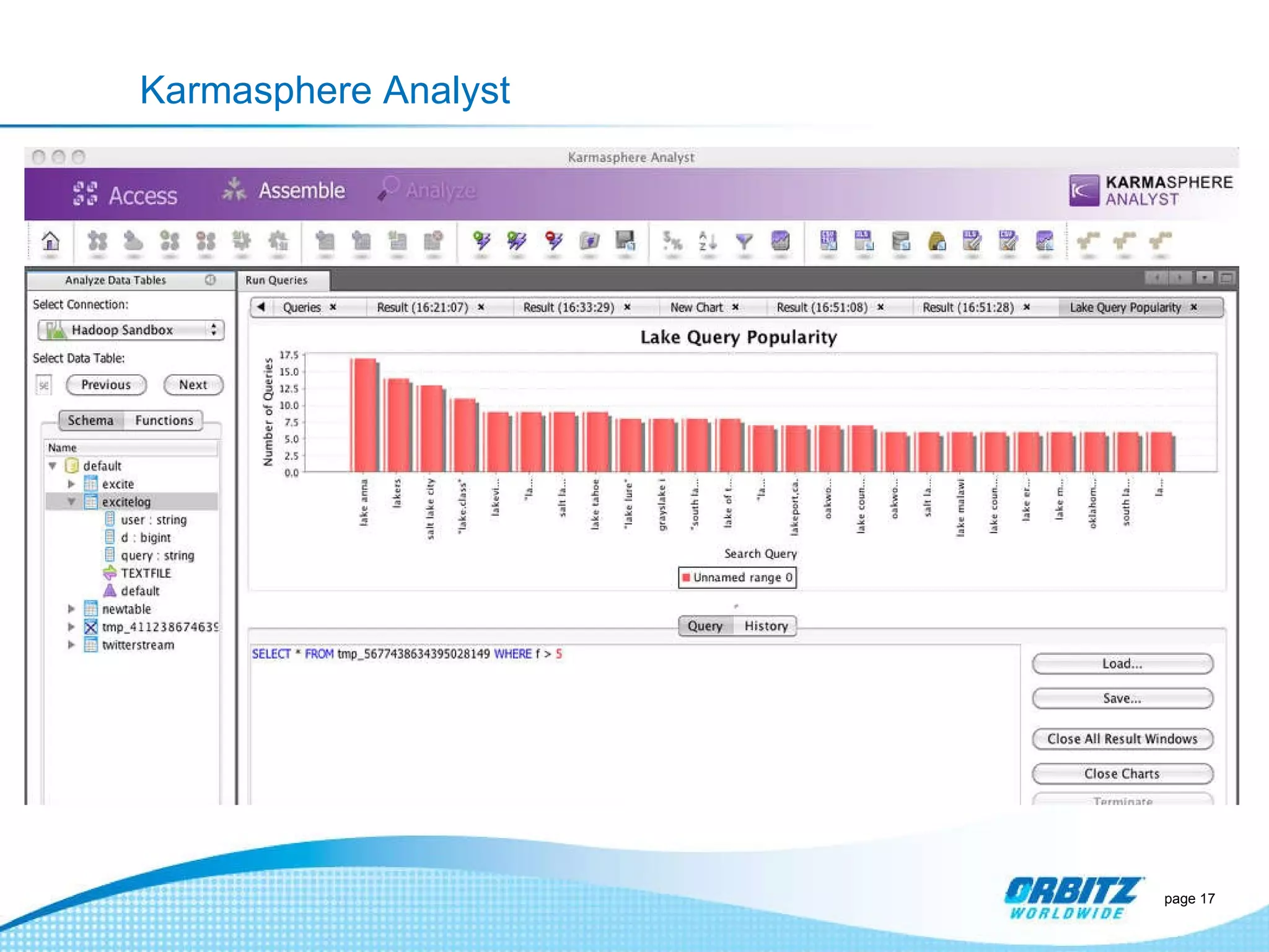 Karmasphere Analyst page  