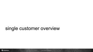 © 2016 ForgeRock. All rights reserved.
single customer overview
 