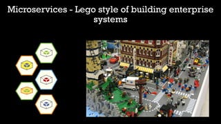 Microservices - Lego style of building enterprise
systems
 