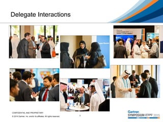 CONFIDENTIAL AND PROPRIETARY
© 2014 Gartner, Inc. and/or its affiliates. All rights reserved.
Delegate Interactions
6
 