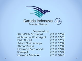 Presented by:
Atika Diah Prahastiwi (12.11.5734)
Muhammad Fariz Agati (12.11.5742)
Fristo Daniel (12.11.5755)
Adam Galih Atmaja (12.11.5758)
Ahmad Sururi (12.11.5768)
Himawan Bara Abadi (12.11.5770)
Sarmiyati (12.11.5773)
Ferawati Anjani W. (12.11.5827)
 