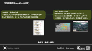 #ue4fest 　 #garupan
3話概要解説(ue4fest本題)
動画版で動画で解説
 