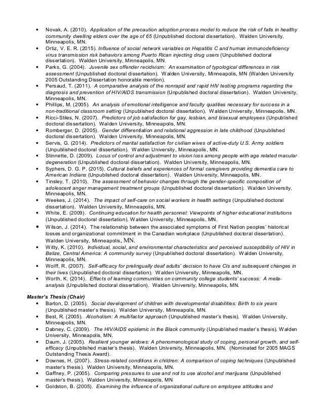 Risk assessment phd thesis