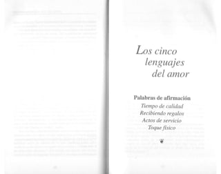 Gary chapman loscincolenguajesdelamor