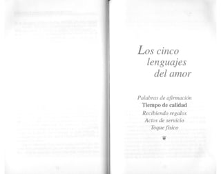 Gary chapman loscincolenguajesdelamor