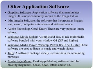 Computer Application Software Examples