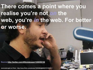 You should …Be able to know how your data is stored, is used and for how longHave the right to honesty and transparency at all timesBe able to be your own source of truthERAUMAVEZUMARQUITECTO on Flickr : http://www.flickr.com/photos/eraumavezumarquitecto/3506450225/