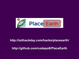 Place not Space; Geo without Maps