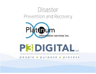 Disaster
Prevention and Recovery
 