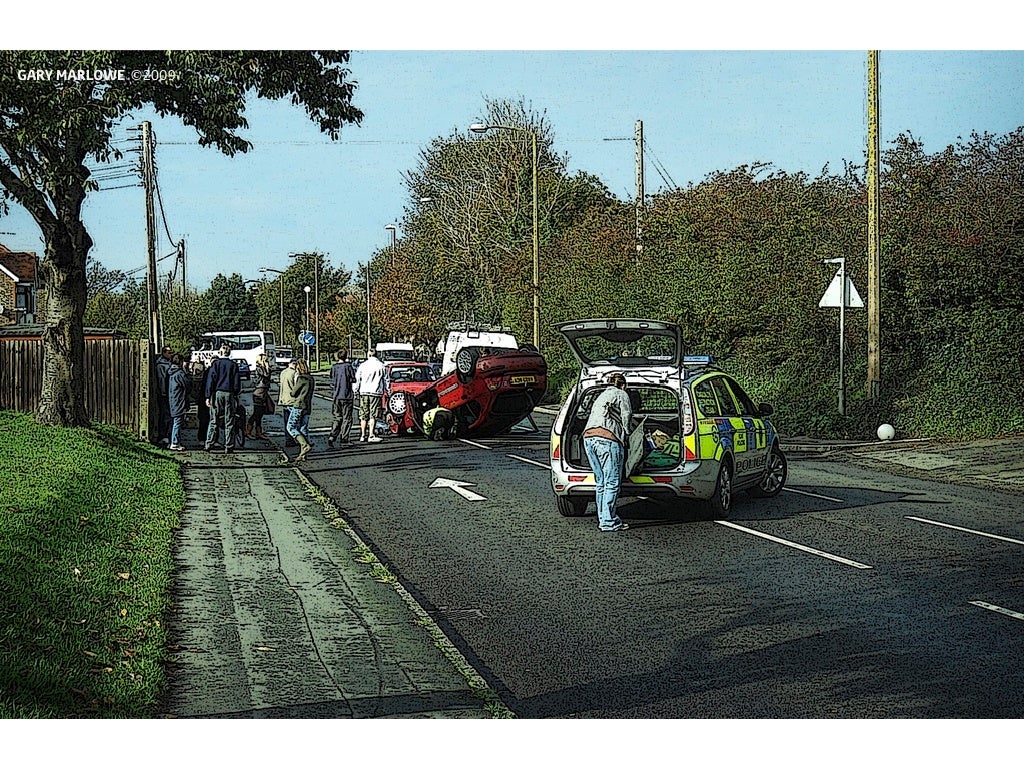 Images Of Littlehampton Car Crash 23 October 2009