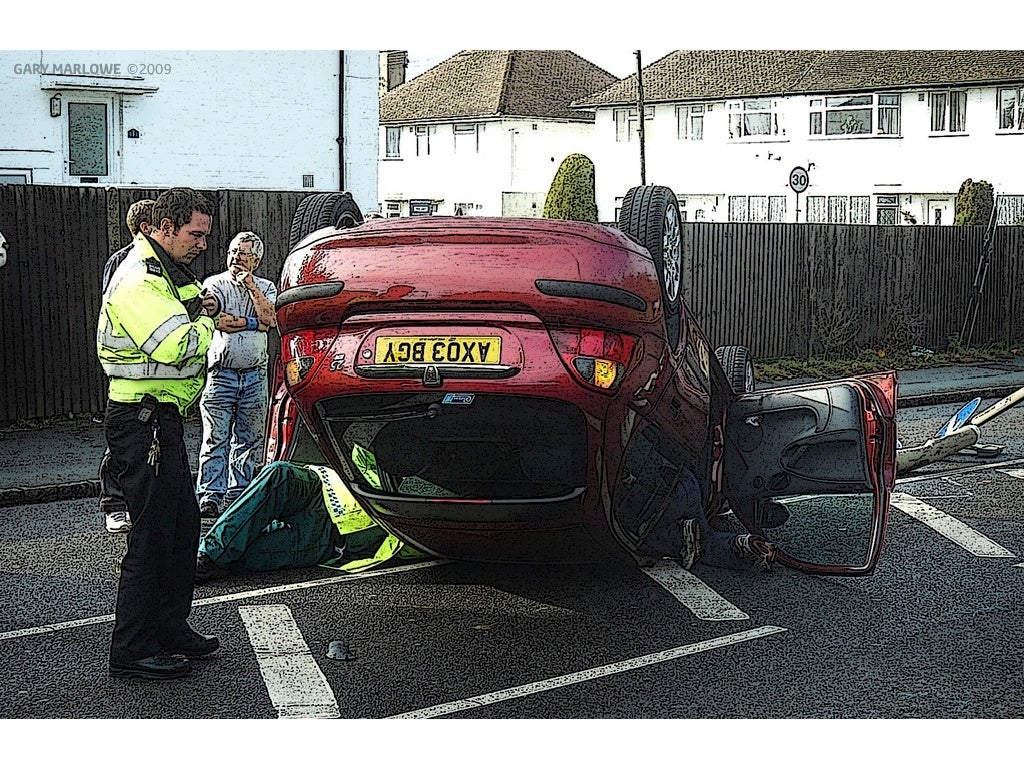 Images Of Littlehampton Car Crash 23 October 2009
