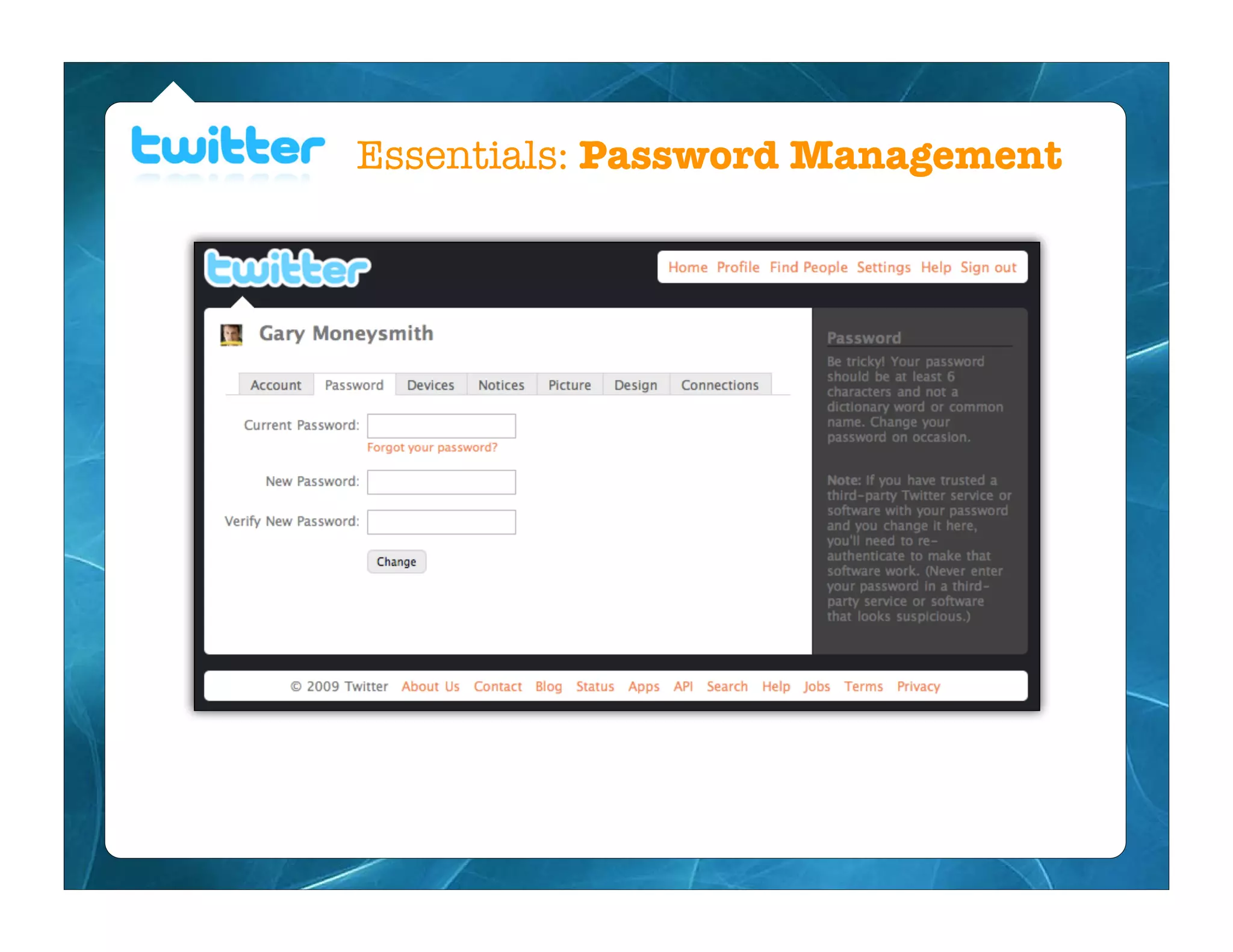 Essentials: Password Management
 