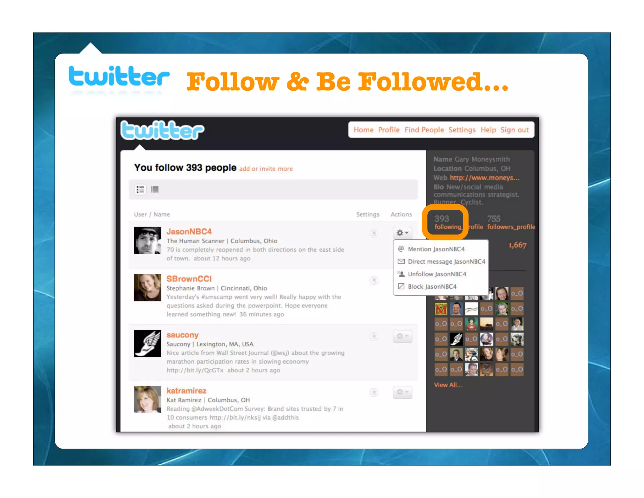 Follow & Be Followed...
 