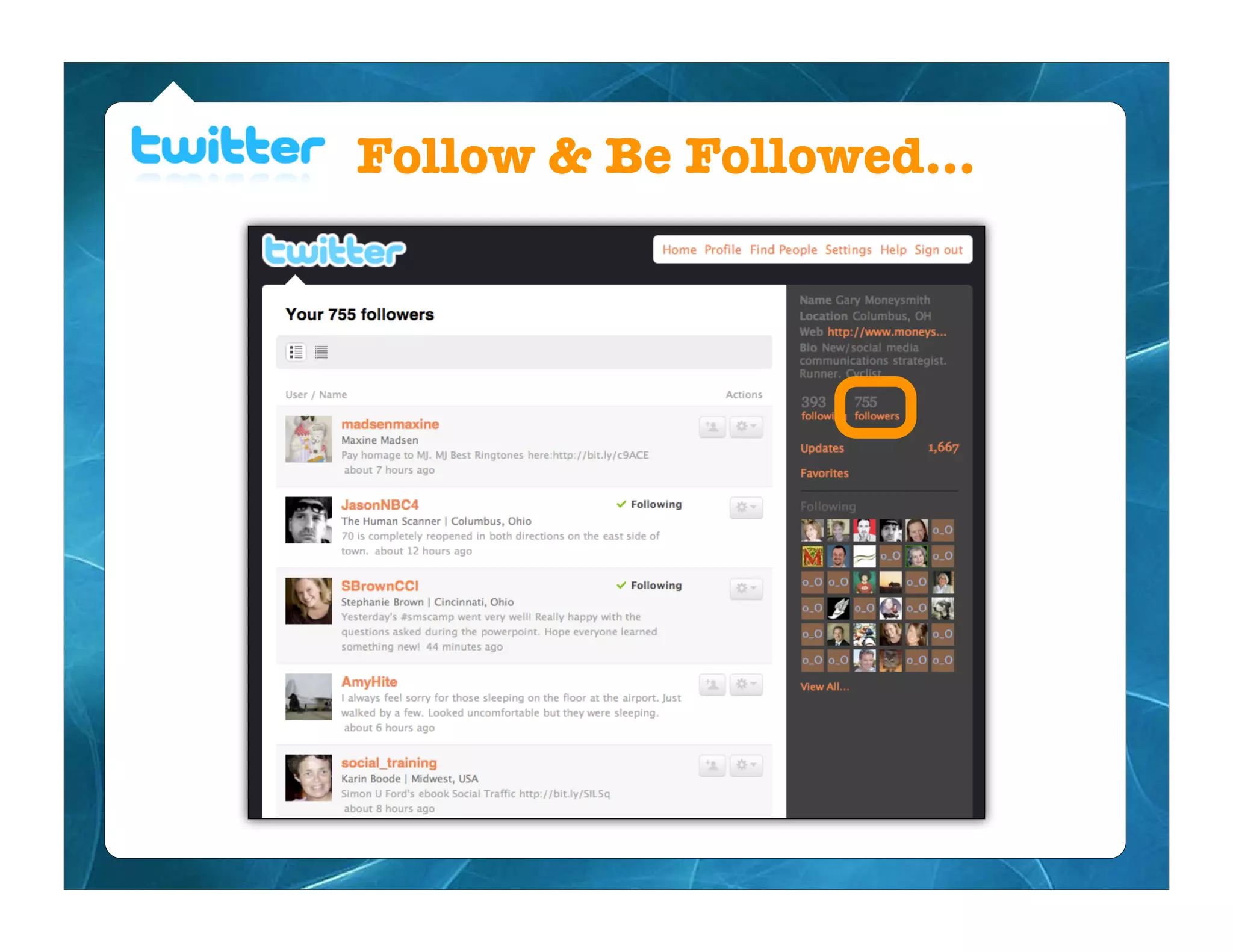 Follow & Be Followed...
 