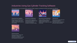 Smart Gas Cylinder Tracking Software for Industrial Efficiency | PPTX