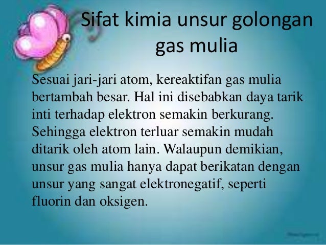 Kimia Unsur Gas Mulia Kimia Unsur Gas Mulia