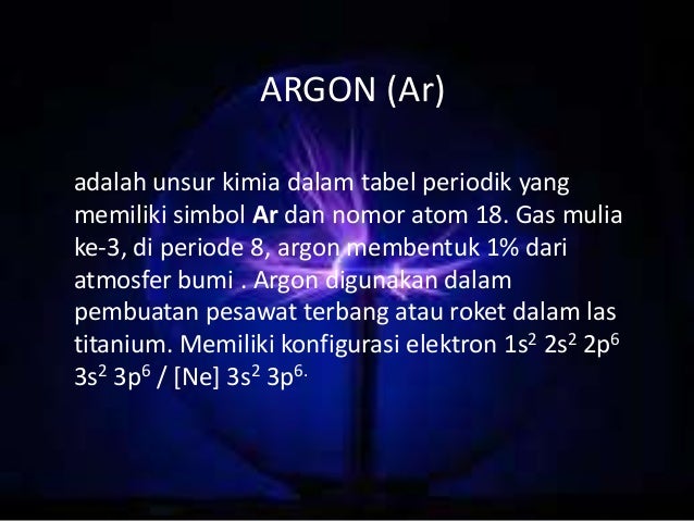 Kimia Unsur Gas Mulia Kimia Unsur Gas Mulia