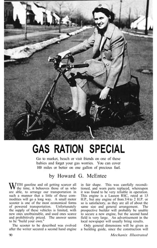 Gas ration-scooter | PDF