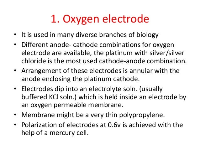 clark oxygen electrode
